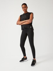 adidas Black Training Essentials High Waisted 7/8 Leggings - Image 5 of 12