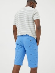 FatFace Blue Mawes Bird Embroidery Shorts - Image 2 of 4