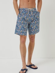 FatFace Blue Camber Pineapple Swim Shorts - Image 3 of 5