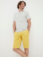 FatFace Yellow Mawes Chino Shorts - Image 1 of 4