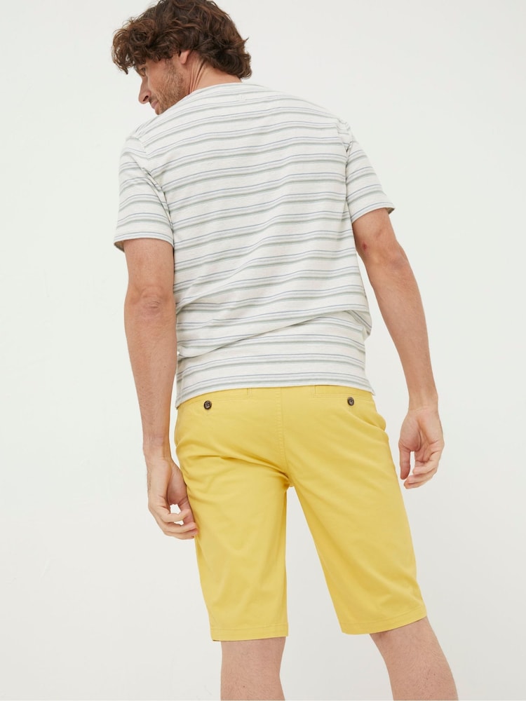 FatFace Yellow Mawes Chino Shorts - Image 2 of 4