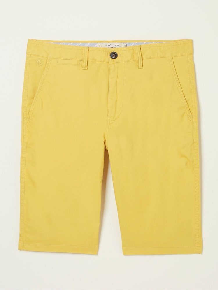 FatFace Yellow Mawes Chino Shorts - Image 4 of 4