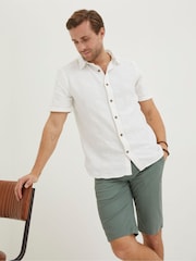 FatFace Green Mawes Chino Shorts - Image 3 of 4
