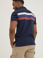 FatFace Blue Chest Stripe Rugby Shirt - Image 2 of 5