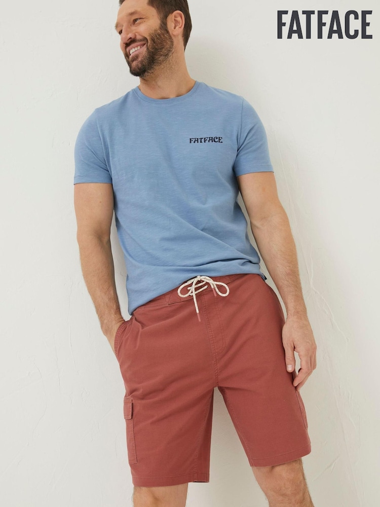 FatFace Orange Filey Cargo Swim Shorts - Image 1 of 5