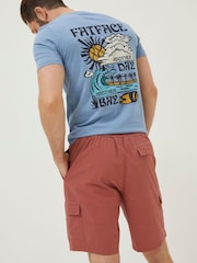 FatFace Orange Filey Cargo Swim Shorts - Image 2 of 5