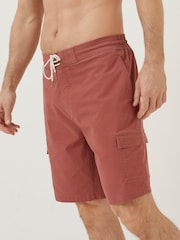 FatFace Orange Filey Cargo Swim Shorts - Image 3 of 5