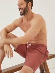 FatFace Orange Filey Cargo Swim Shorts - Image 4 of 5