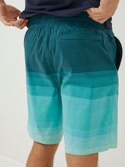 FatFace Green Camber Ombre Swim Shorts - Image 3 of 5
