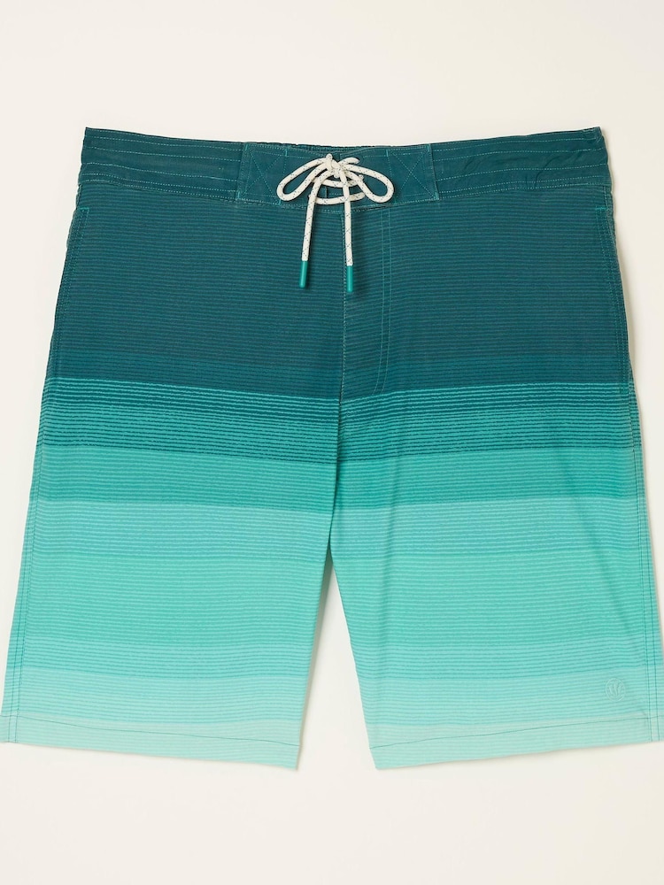 FatFace Green Camber Ombre Swim Shorts - Image 5 of 5