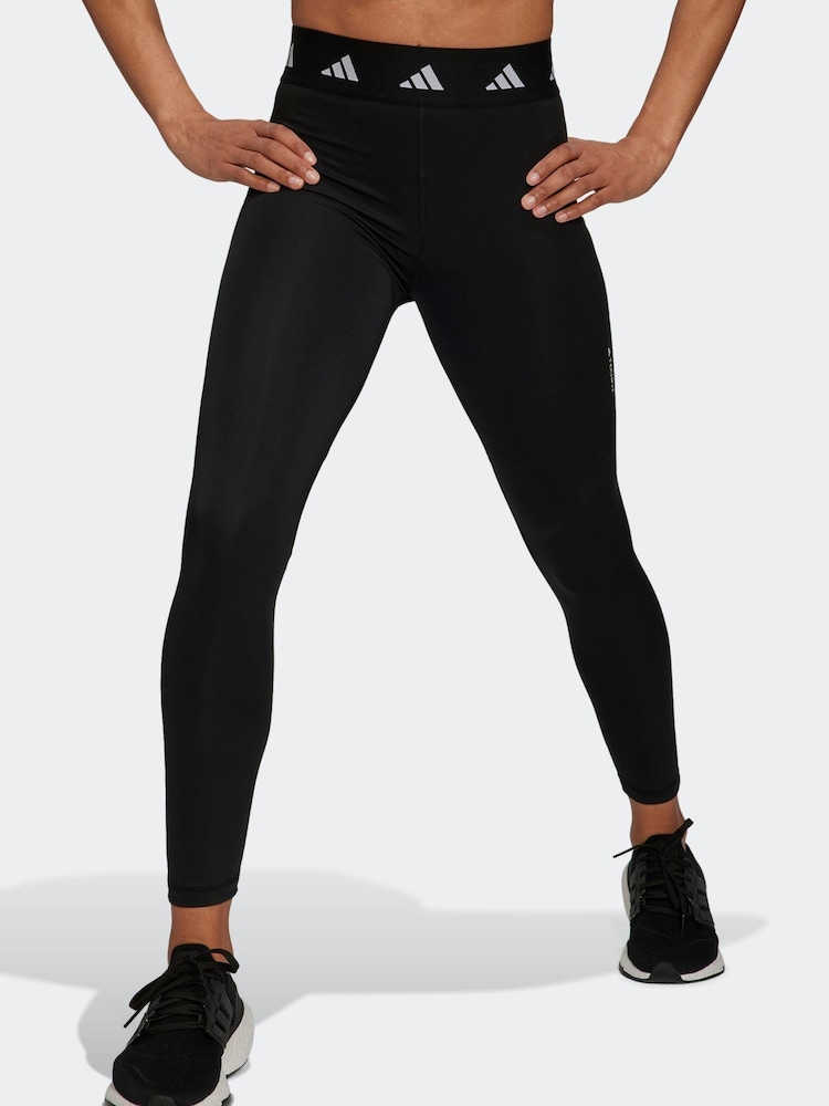 adidas Black Performance Training Techfit Period Proof 7/8 Leggings - Image 1 of 9