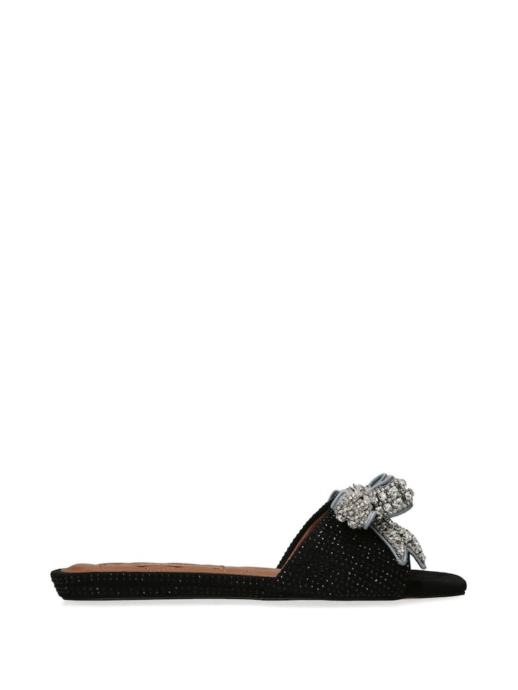 Kurt Geiger London Kensington Bow Flat Sandals - Image 2 of 5 Kurt Geiger London Kensington Bow Flat Sandals - Image 2 of 5