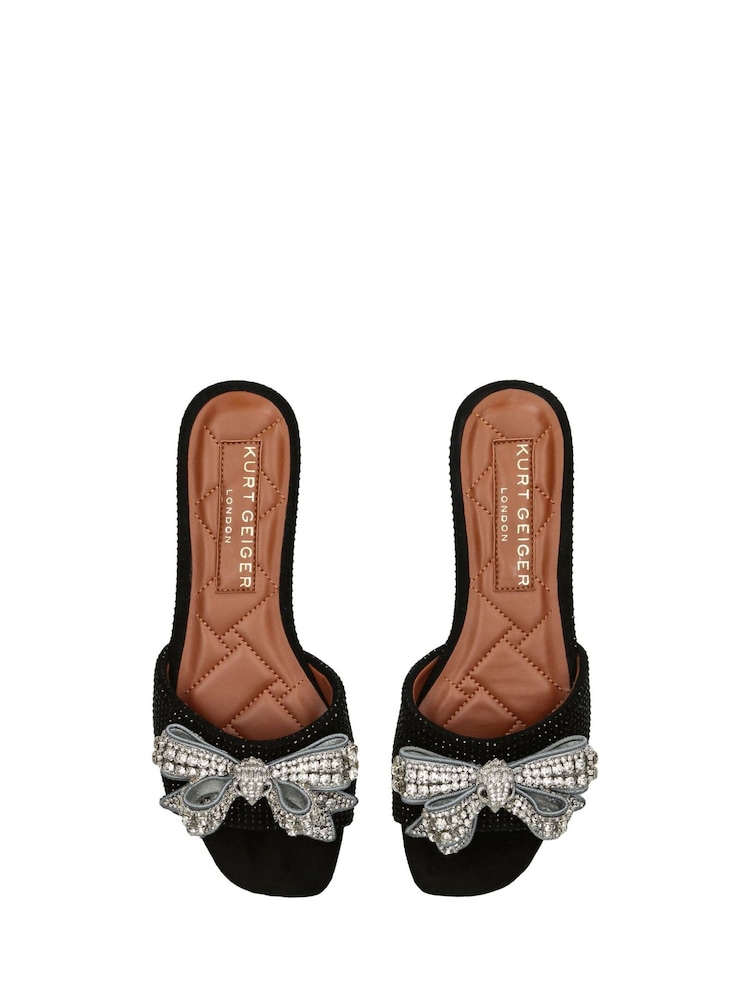 Kurt Geiger London Kensington Bow Flat Sandals - Image 4 of 5