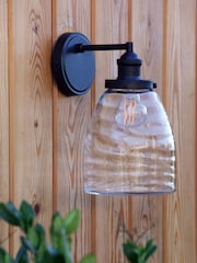 Laura Ashley Black Ainsworth Outdoor Wall Light - Image 2 of 4