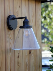Laura Ashley Black Isaac Outdoor Wall Light - Image 2 of 4