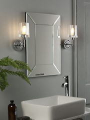 Laura Ashley Chrome Blake Bathroom Wall Light - Image 1 of 4