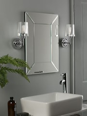 Laura Ashley Chrome Blake Bathroom Wall Light - Image 2 of 4
