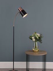Dar Lighting Black James Floor Lamp - Image 1 of 5