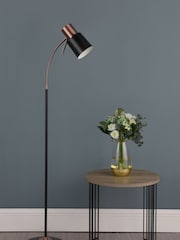 Dar Lighting Black James Floor Lamp - Image 2 of 5