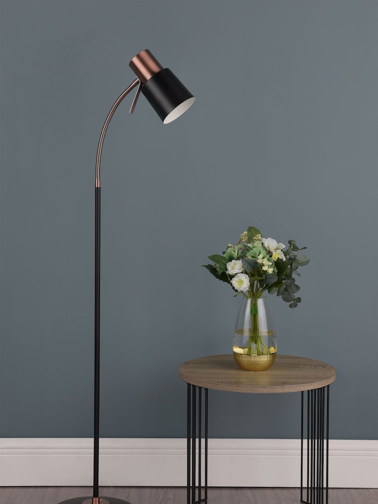 Dar Lighting Black James Floor Lamp - Image 2 of 5