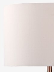 Dar Lighting Chrome Alicante Ball Table Lamp Satin Chrome With Shade - Image 5 of 7