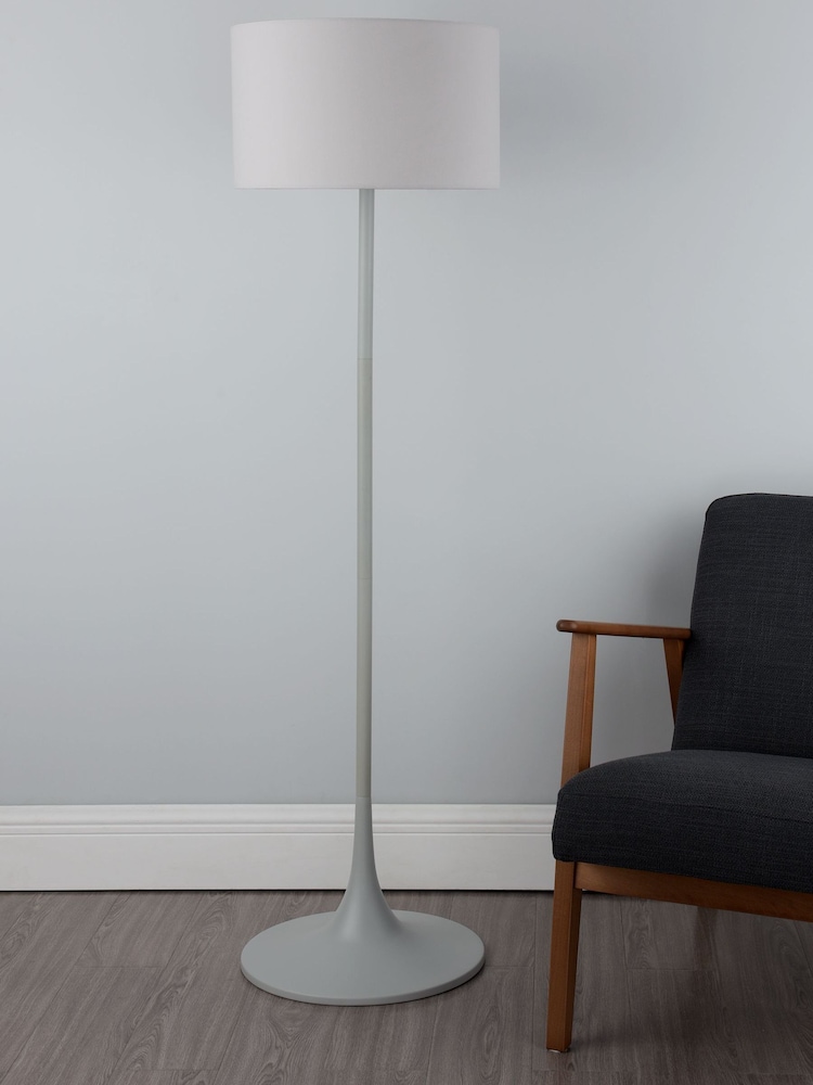 Dar Lighting Brass Dar Floor Lamp With Shade - Image 2 of 7