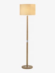 Dar Lighting Natural Dar Ava Wood Floor Lamp With Shade - Image 3 of 4