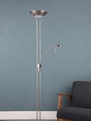 Dar Lighting Chrome Hannah Mother and Child Floor Lamp - Image 2 of 4