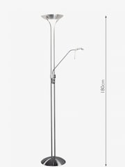 Dar Lighting Chrome Hannah Mother and Child Floor Lamp - Image 4 of 4