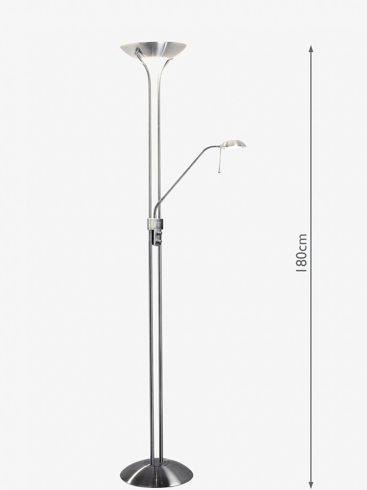 Dar Lighting Chrome Hannah Mother and Child Floor Lamp - Image 4 of 4