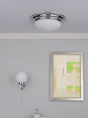 Dar Lighting Chrome Biba Bathroom Wall Light - Image 4 of 6