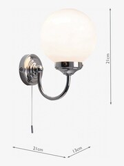 Dar Lighting Chrome Biba Bathroom Wall Light - Image 6 of 6