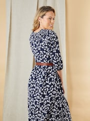 Lakeland Leather Blue Lucy Button Through Dress - Image 4 of 5
