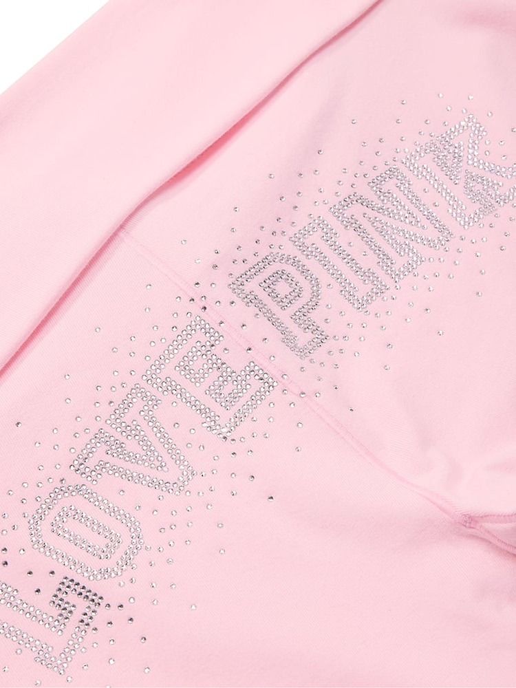 Victoria's Secret PINK Coconut Pink Foldover Leggings - Image 4 of 4 Victoria's Secret PINK Coconut Pink Foldover Leggings - Image 4 of 4
