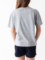 Miss Kick Girls Grey Jess Graphic 100% Cotton T-Shirt - Image 2 of 4
