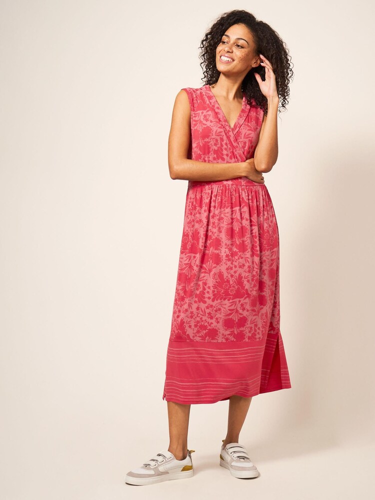 robe en jersey Blanc Stuff Rouge Zoe Eco Vero - Image 3 of 6