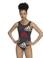 adidas Grey Essentials Logo Bodysuit - Image 1 of 7