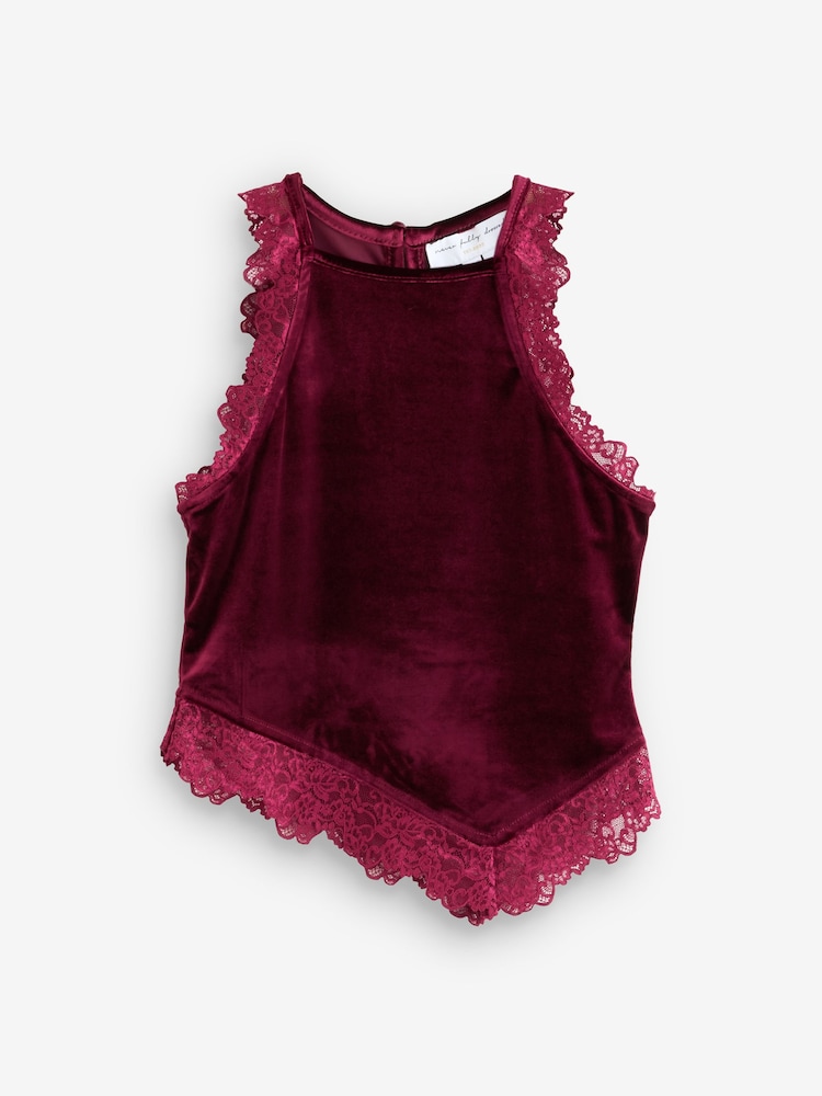 Never Fully Dressed Red Velvet Top - Image 5 of 5