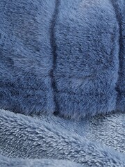 Blau - Superweicher Morgenmantel - Bild 7 von 7