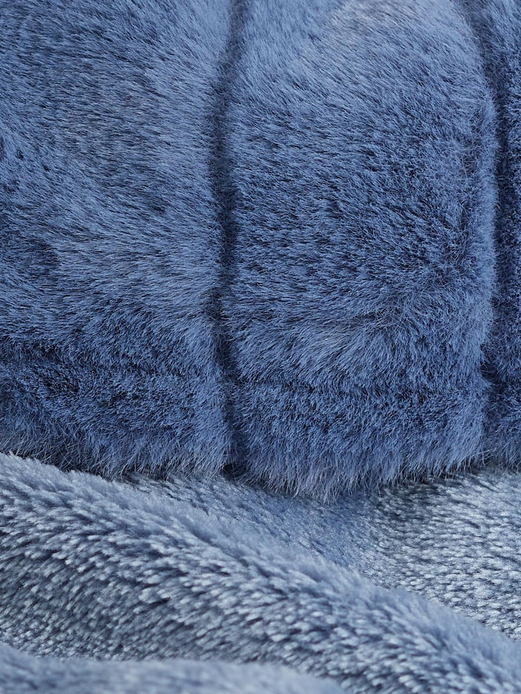 Blau - Superweicher Morgenmantel - Bild 7 von 7