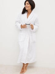 White Towelling Dressing Gown - Image 1 of 4