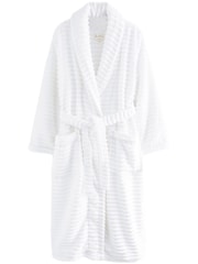 White Towelling Dressing Gown - Image 3 of 4