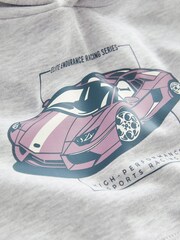 Grey Car Graphic Hoodie (3-16yrs) - Image 3 of 3