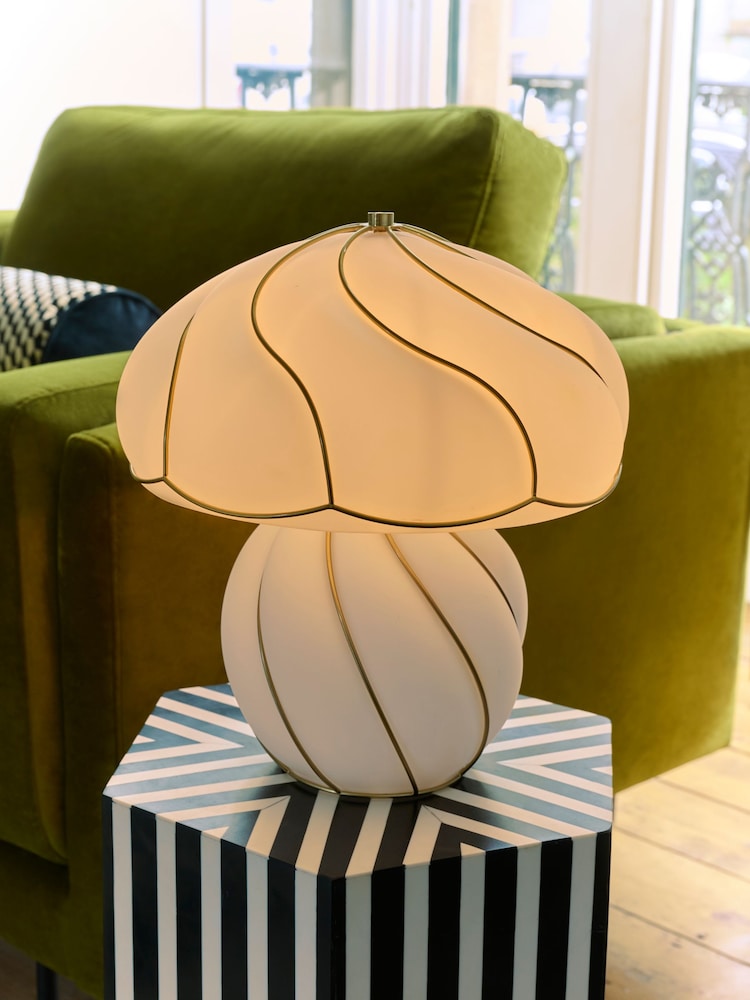 Rockett St George White/Gold Hayworth Table Lamp - Image 1 of 5