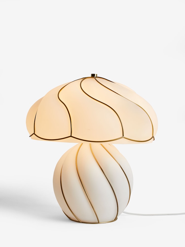 Rockett St George White/Gold Hayworth Table Lamp - Image 5 of 5