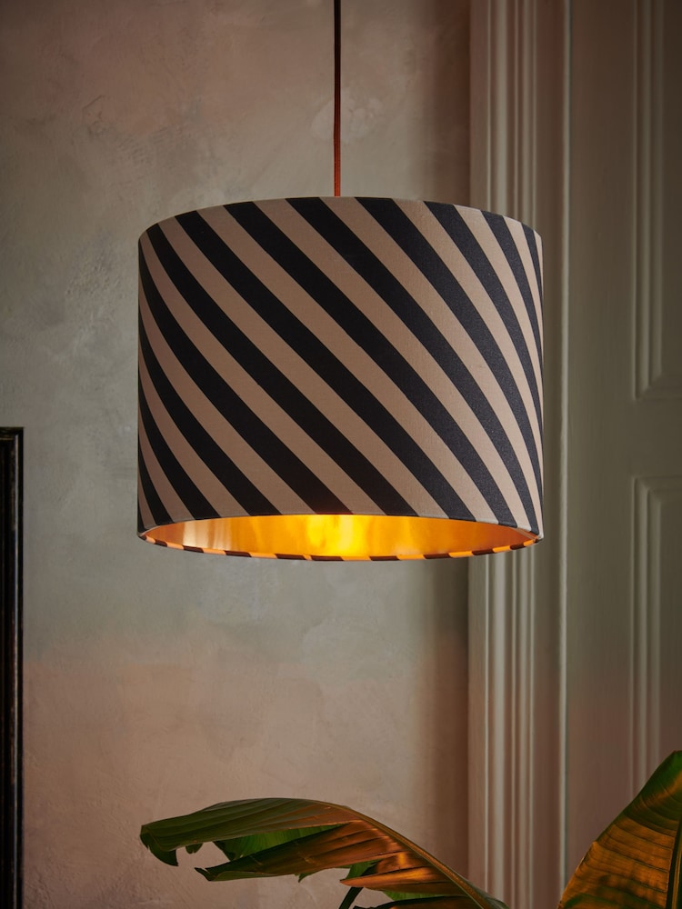 Rockett St George Sand Strip Drum Lamp Shade - Image 1 of 3