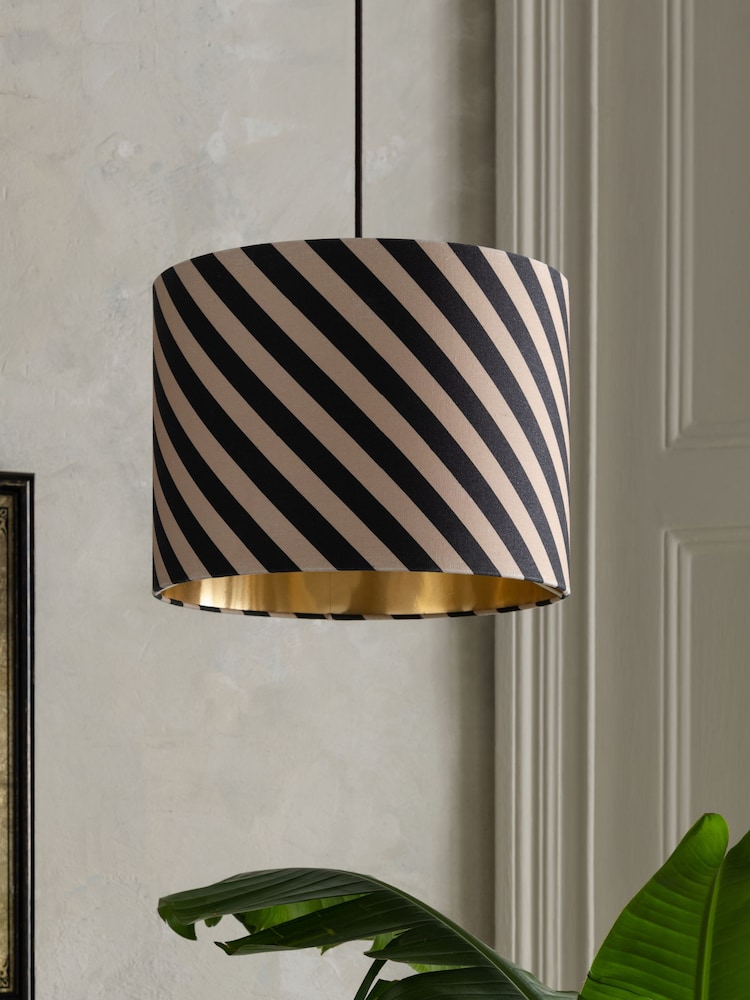 Rockett St George Sand Strip Drum Lamp Shade - Image 2 of 3