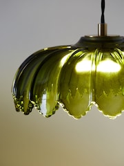 Rockett St George Gold/Green Desert Island Pendant Ceiling Light - Image 3 of 4