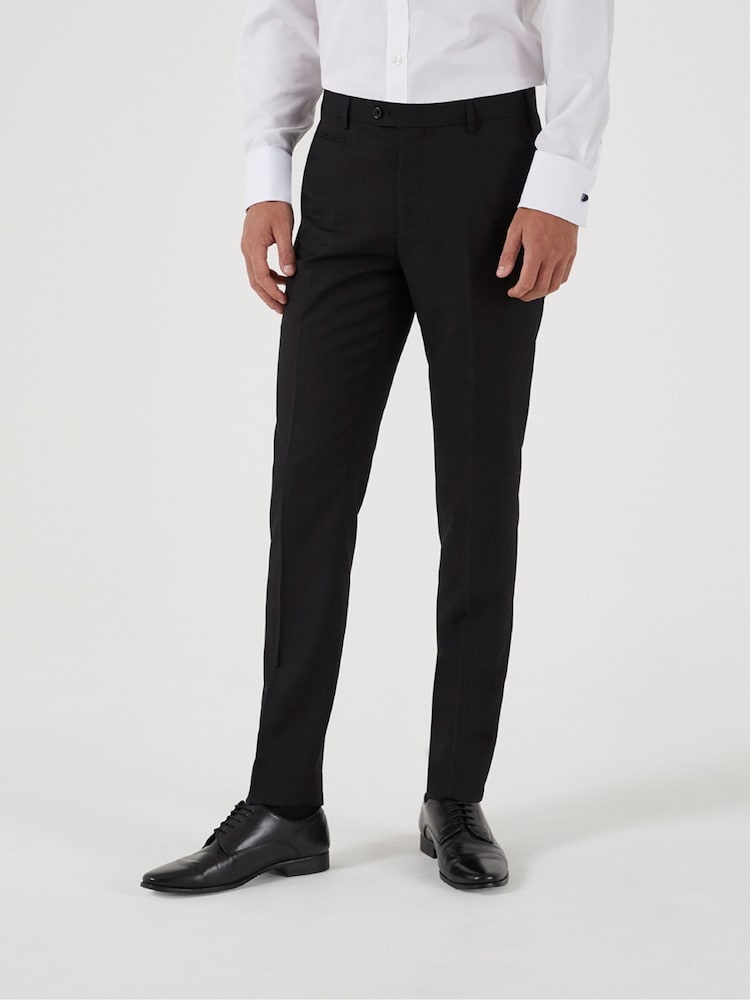 Skopes Black Milan Tapered Fit Suit Trousers - Image 1 of 4