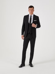 Zwart - Skopes Slim Fit Milan Suit Jacket - Image 4 of 6